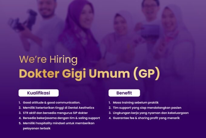 LOKER DOKTER GIGI UMUM (GP) MEDINA DENTAL CLINIC